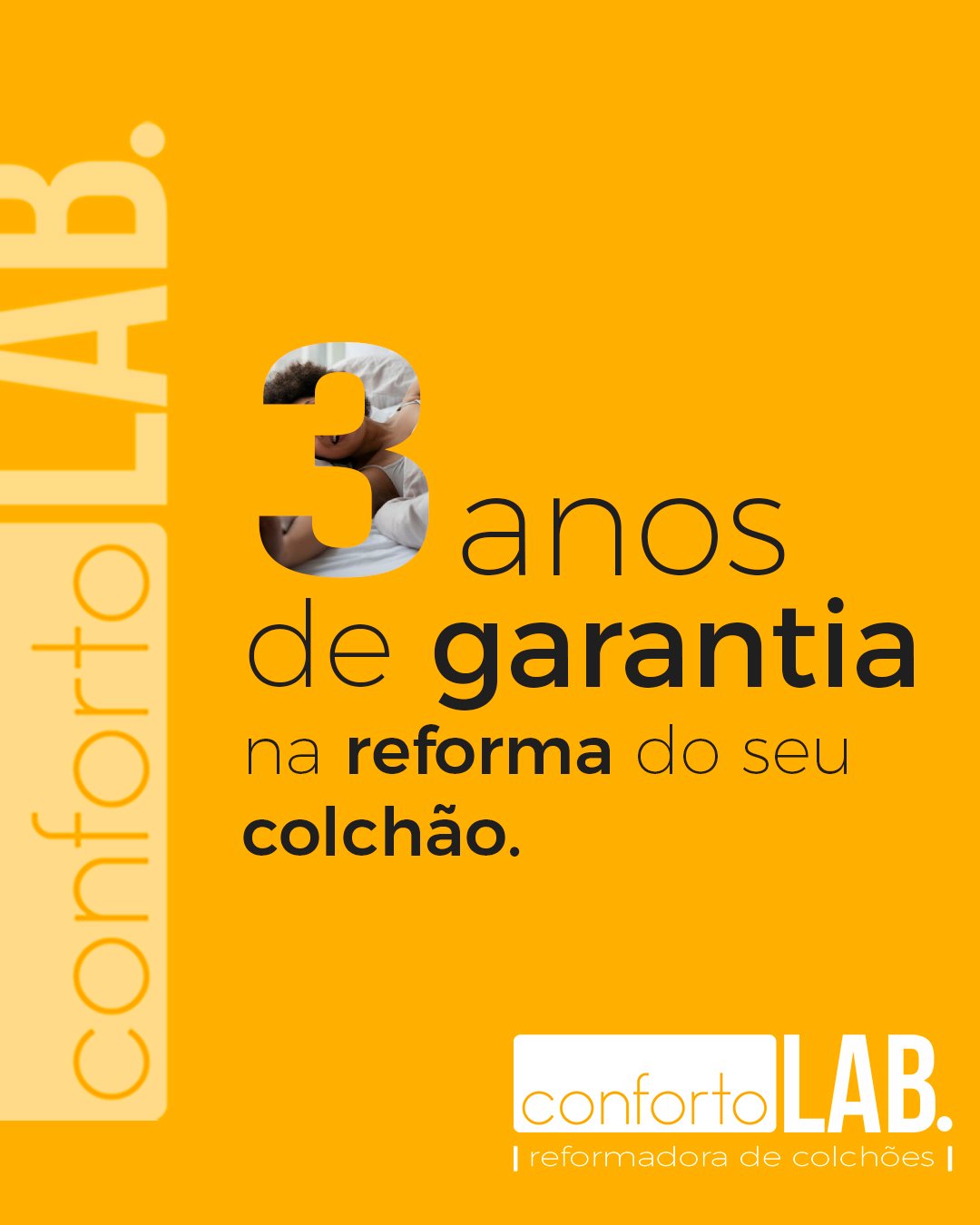 POSTAGEM 5 - 3 ANOS DE GARANTIA NA REFORMA DO SEU COLCHÃO