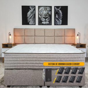 Colchão Molas Ensacadas com Massageador King Size 1,93x2,03 - New Exclusive Conforto Lab