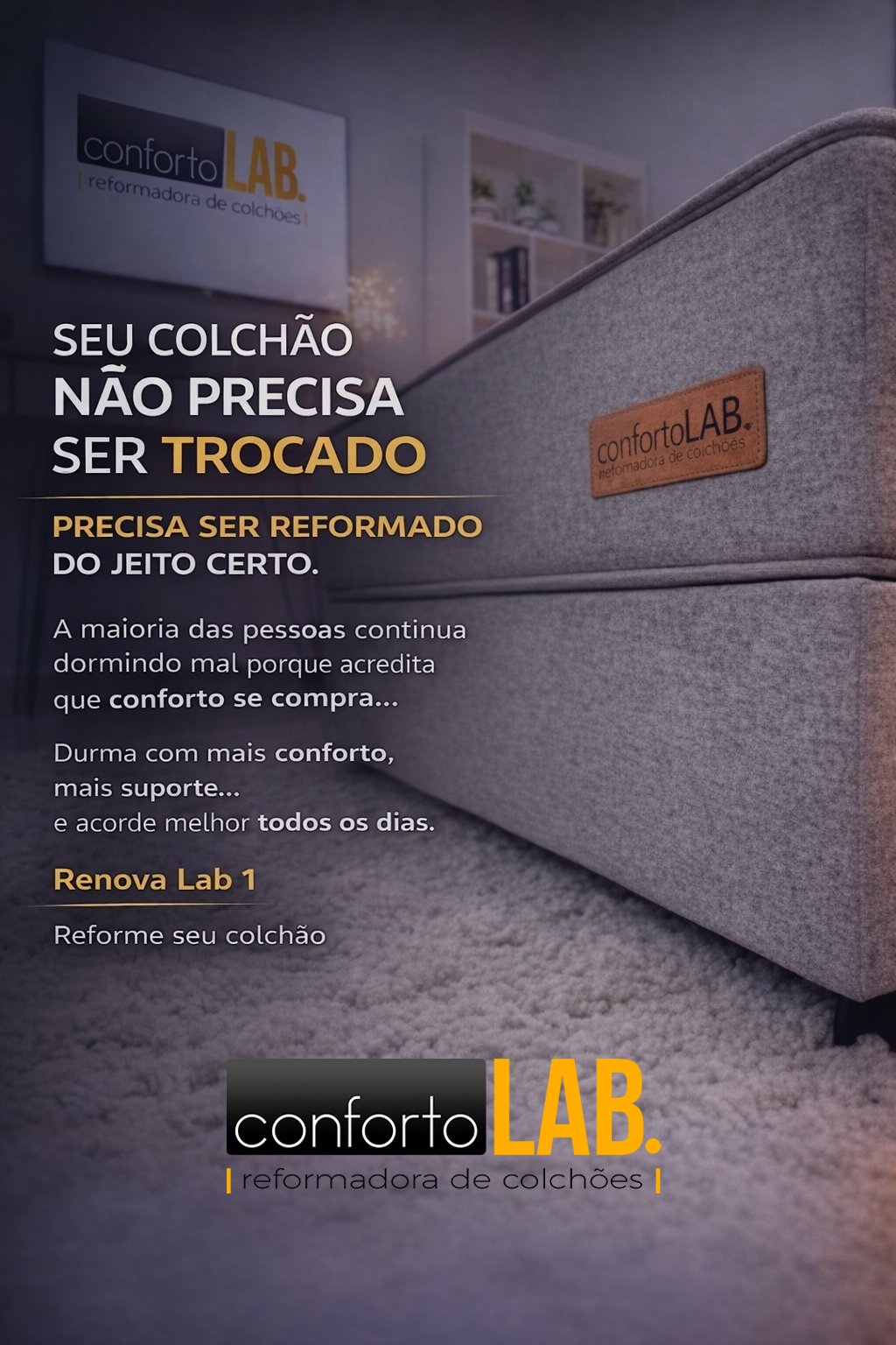 Postagem 4 - Seu colchão não precisa ser trocado - FEED